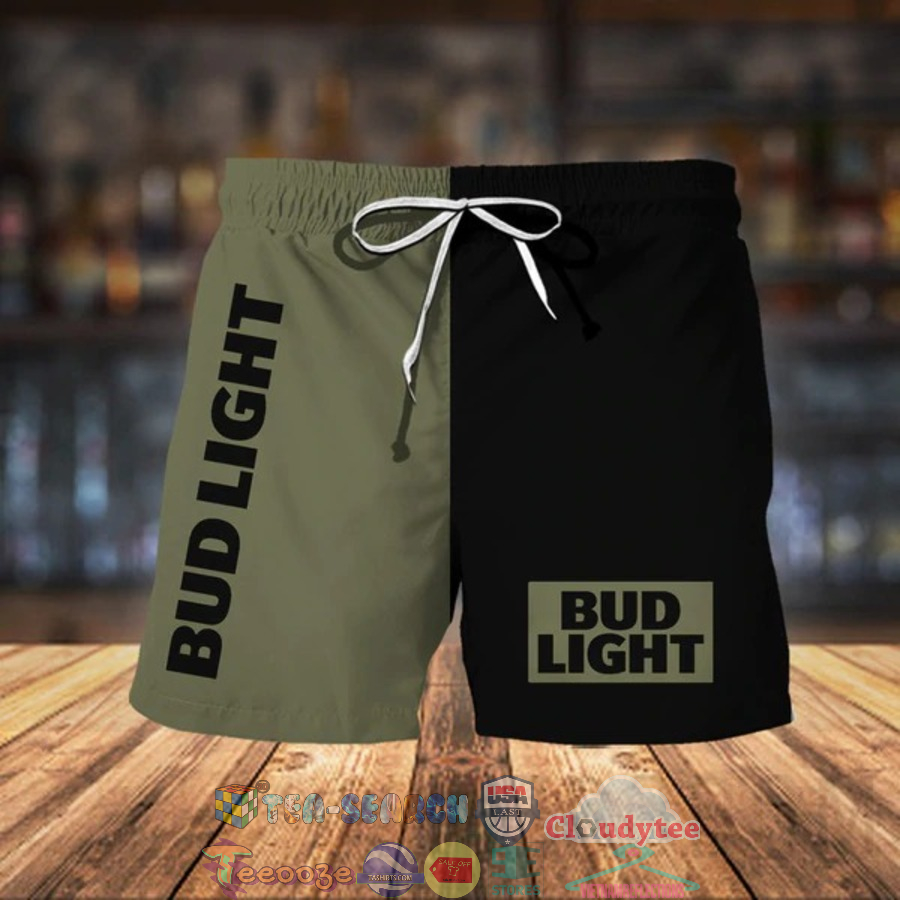 Bud Light Beer Basic Hawaiian Shorts