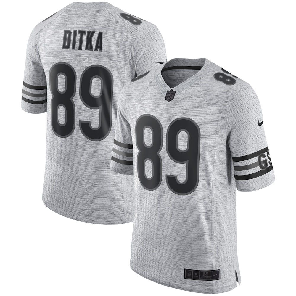 NEW Men’s Chicago Bears Mike Ditka Gray Retired Gridiron Gray II Football Jersey