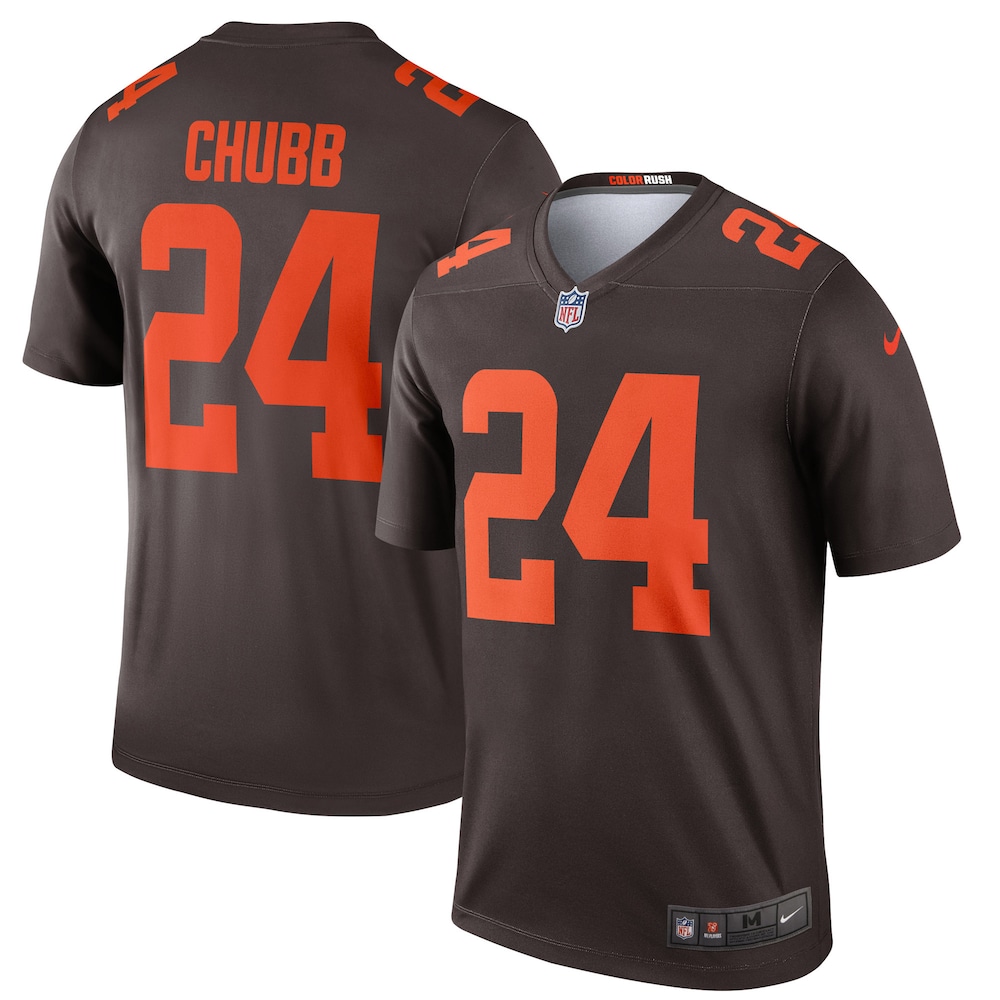 Cleveland Browns Nick Chubb Brown Alternate Legend Football Jersey