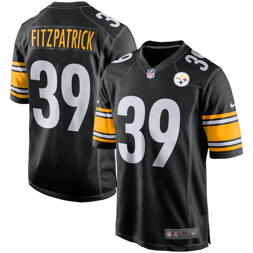 NEW Pittsburgh Steelers Minkah Fitzpatrick Black Player Football Jersey