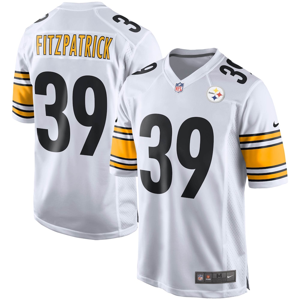 NEW Pittsburgh Steelers Minkah Fitzpatrick White Player Football Jersey