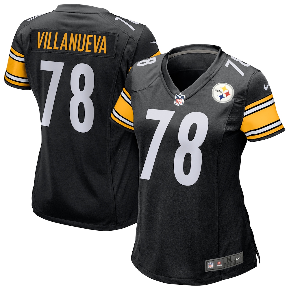 NEW Alejandro Villanueva Black Pittsburgh Steelers Football Jersey