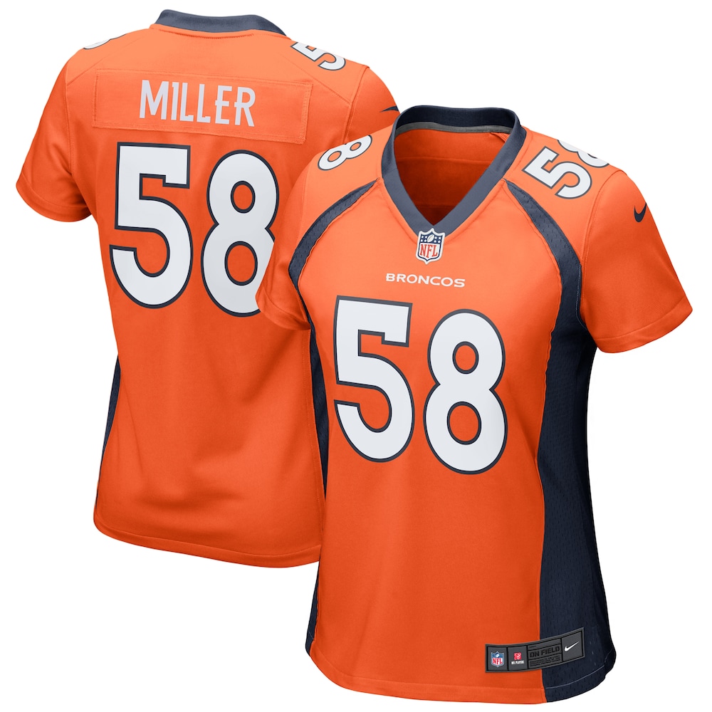 Von Miller Orange Denver Broncos Football Jersey