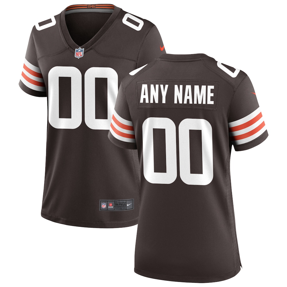 Personalized Cleveland Browns Brown Custom Football Jersey