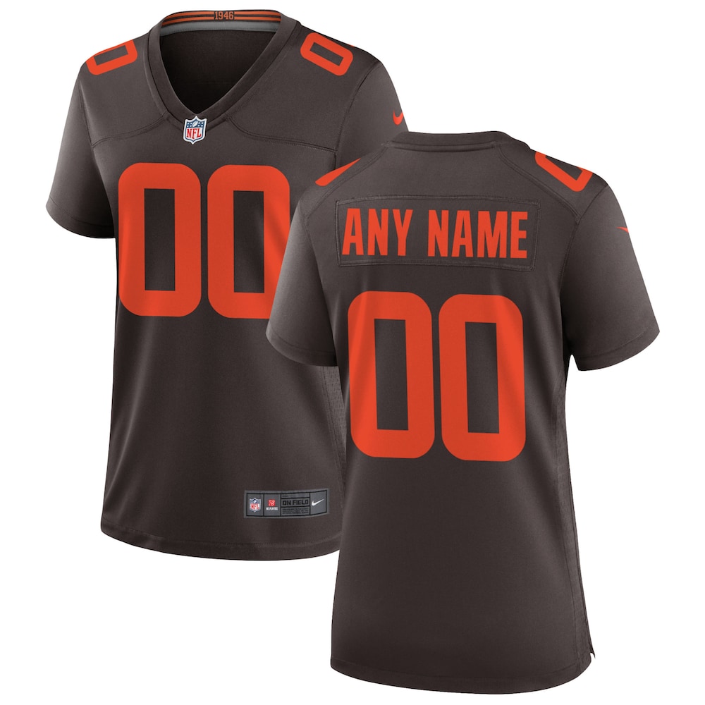 Personalized Cleveland Browns Brown Alternate Custom Football Jersey