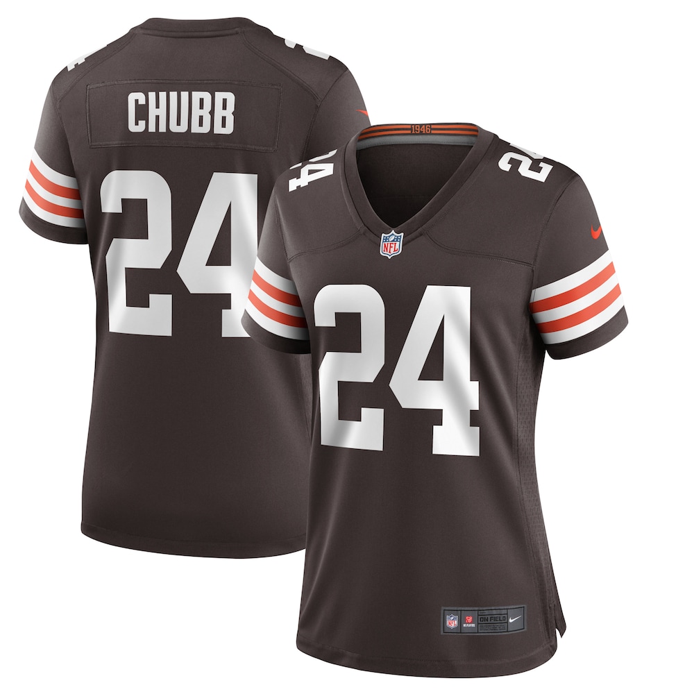 Cleveland Browns Nick Chubb Brown Player Football Jersey