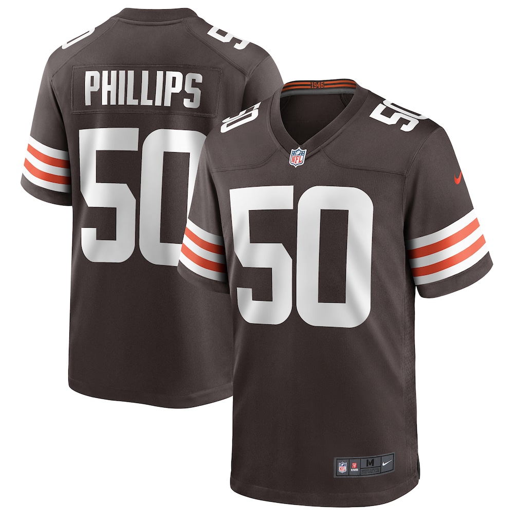 Cleveland Browns Jacob Phillips Brown Player Football Jersey