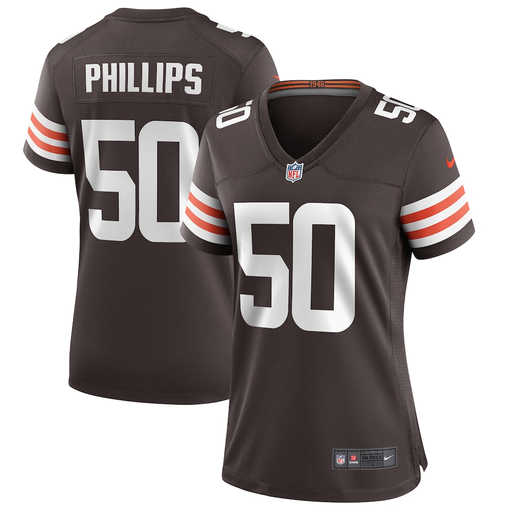 Cleveland Browns Jacob Phillips Brown Football Jersey