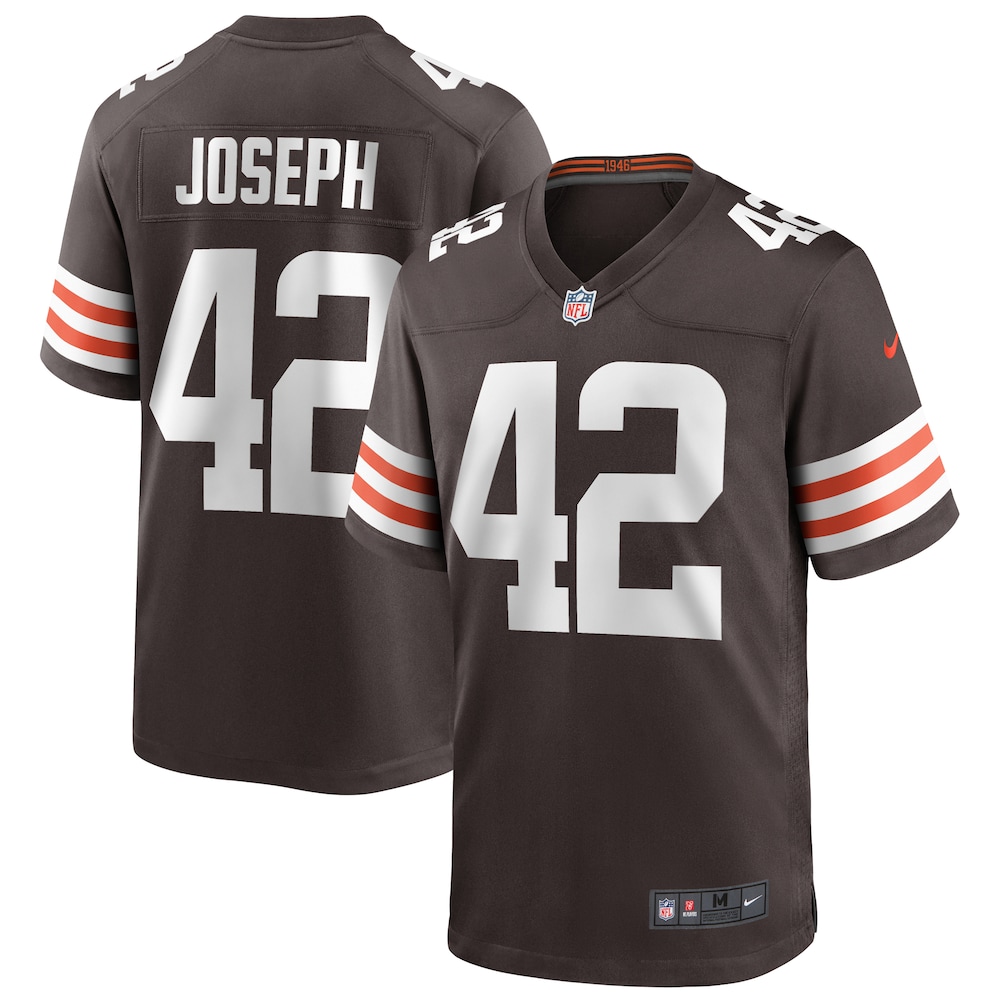 Cleveland Browns Karl Joseph Brown Game Player Football Jersey