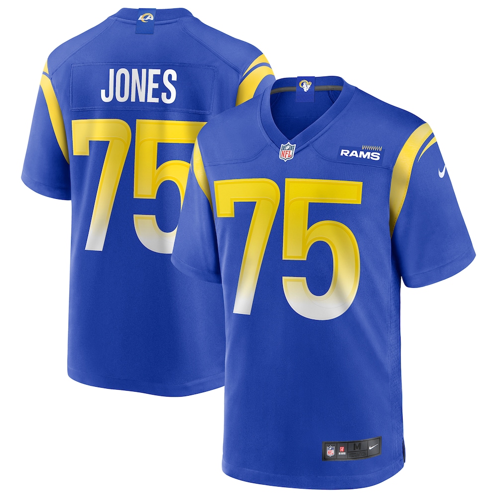 NEW Los Angeles Rams Deacon Jones Royal Game Retired Player Football Jersey