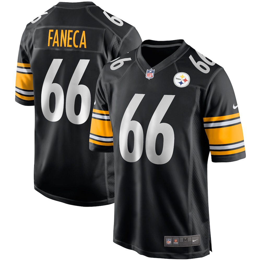 NEW Pittsburgh Steelers Alan Faneca 66 Black Football Jersey