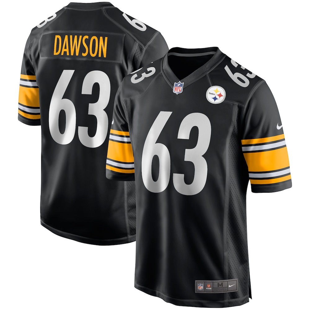NEW Pittsburgh Steelers Dermontti Dawson Black Game Retired Player Football Jersey