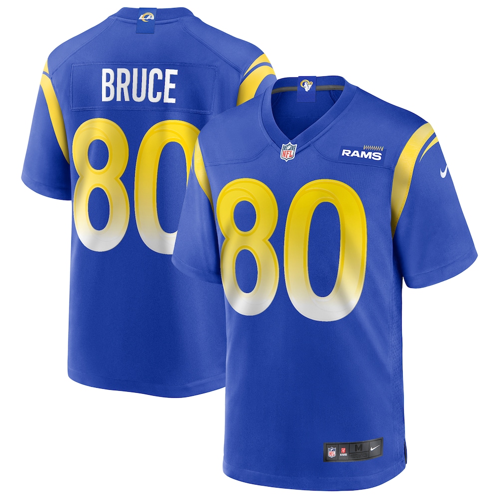 NEW Los Angeles Rams Isaac Bruce Royal Game Retired Player Football Jersey