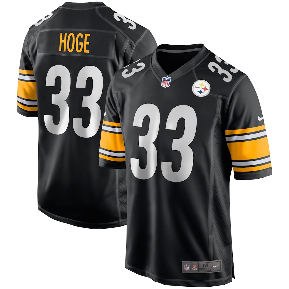 NEW Pittsburgh Steelers Merril Hoge Black Game Retired Player Football Jersey