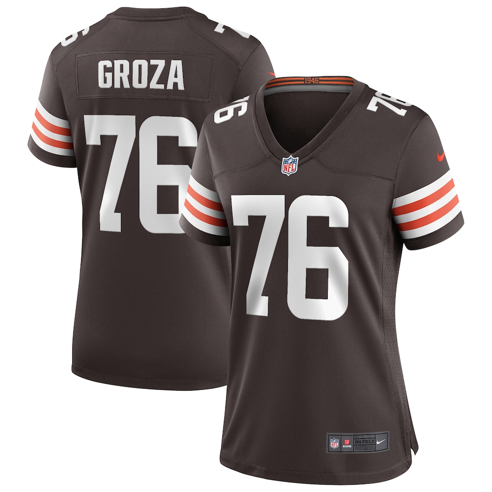 Cleveland Browns Lou Groza Brown Game Retired Player Football Jersey