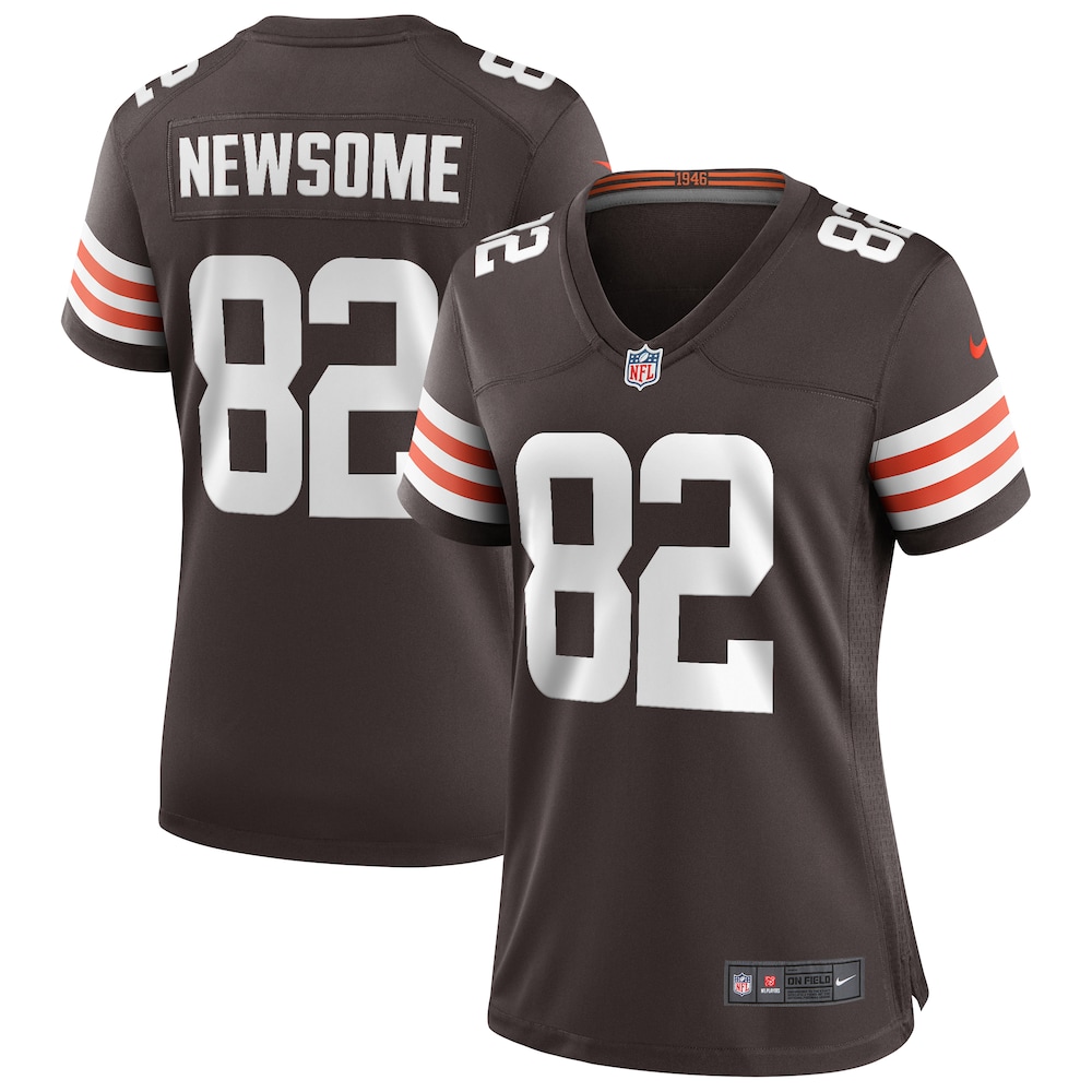 Cleveland Browns 82 Ozzie Newsome Brown Game Retired Player Football Jersey