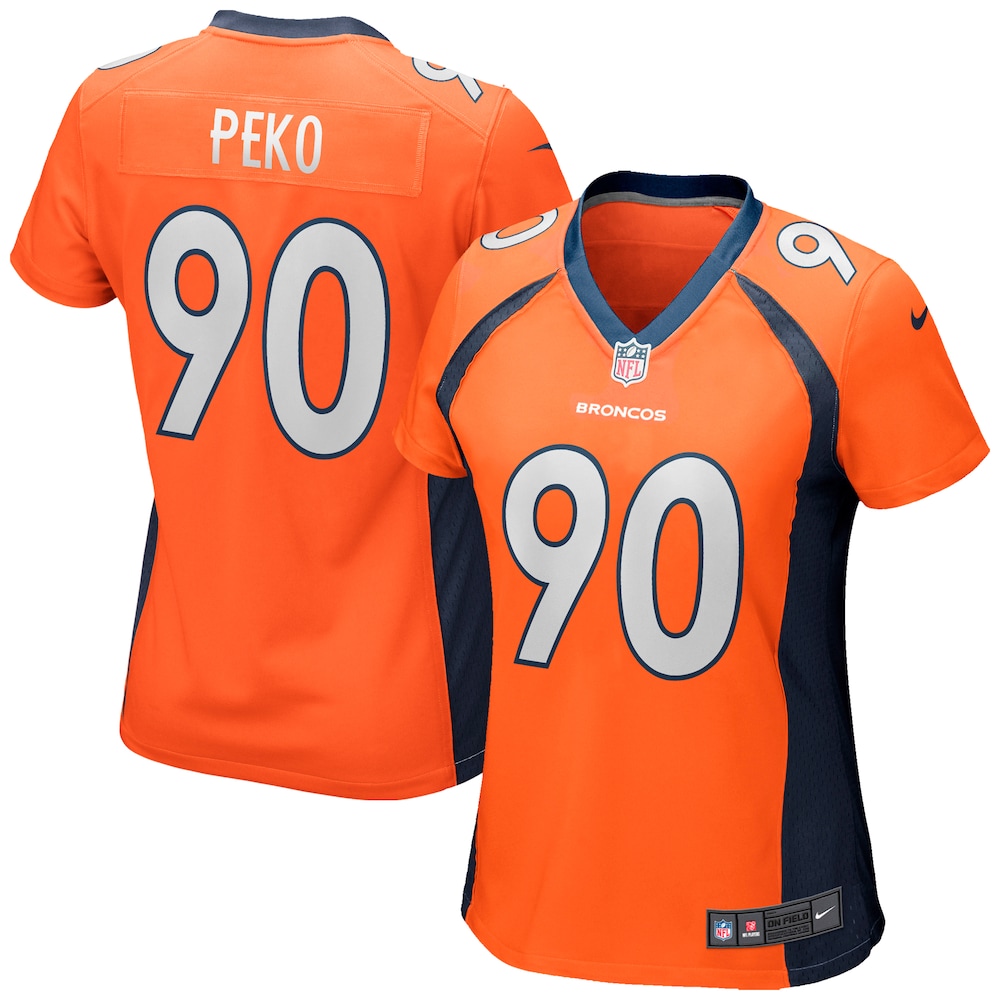 Denver Broncos Kyle Peko Orange Football Jersey