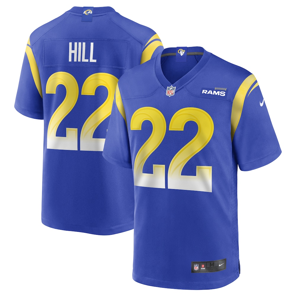 NEW Los Angeles Rams Troy Hill Royal Football Jersey