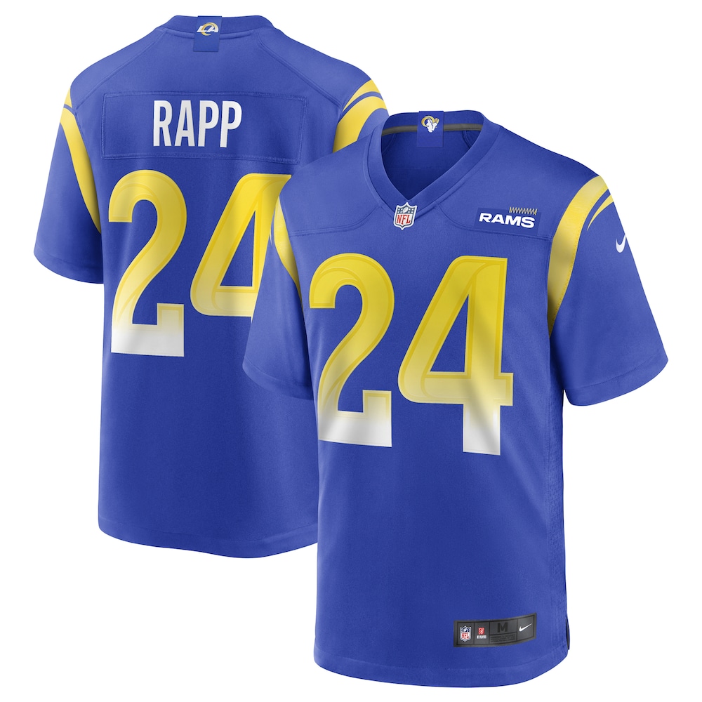 NEW Los Angeles Rams Taylor Rapp 24 Royal Football Jersey