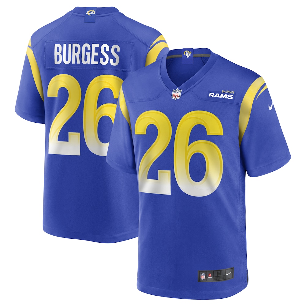 NEW Los Angeles Rams Terrell Burgess Royal Football Jersey