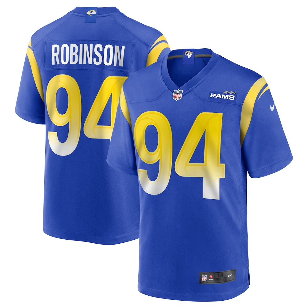 NEW Los Angeles Rams A’Shawn Robinson Royal Football Jersey