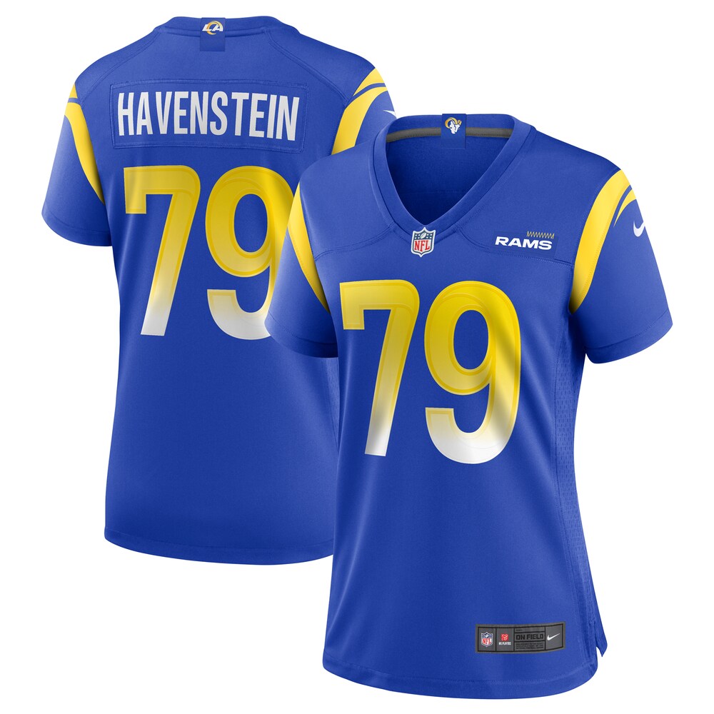 NEW Los Angeles Rams Rob Havenstein Royal Football Jersey