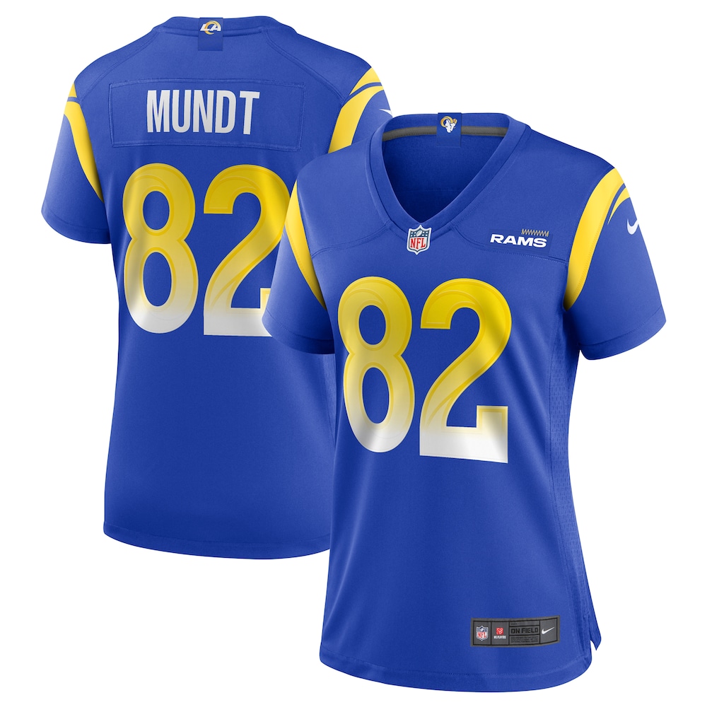 NEW Los Angeles Rams Johnny Mundt Royal Football Jersey