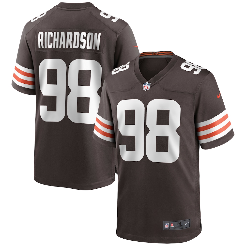 Cleveland Browns Sheldon Richardson 98 Brown Football Jersey