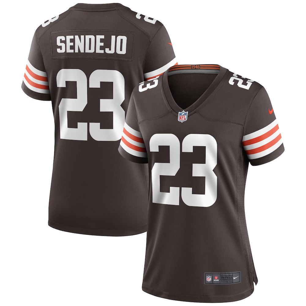 Cleveland Browns Andrew Sendejo Brown Football Jersey