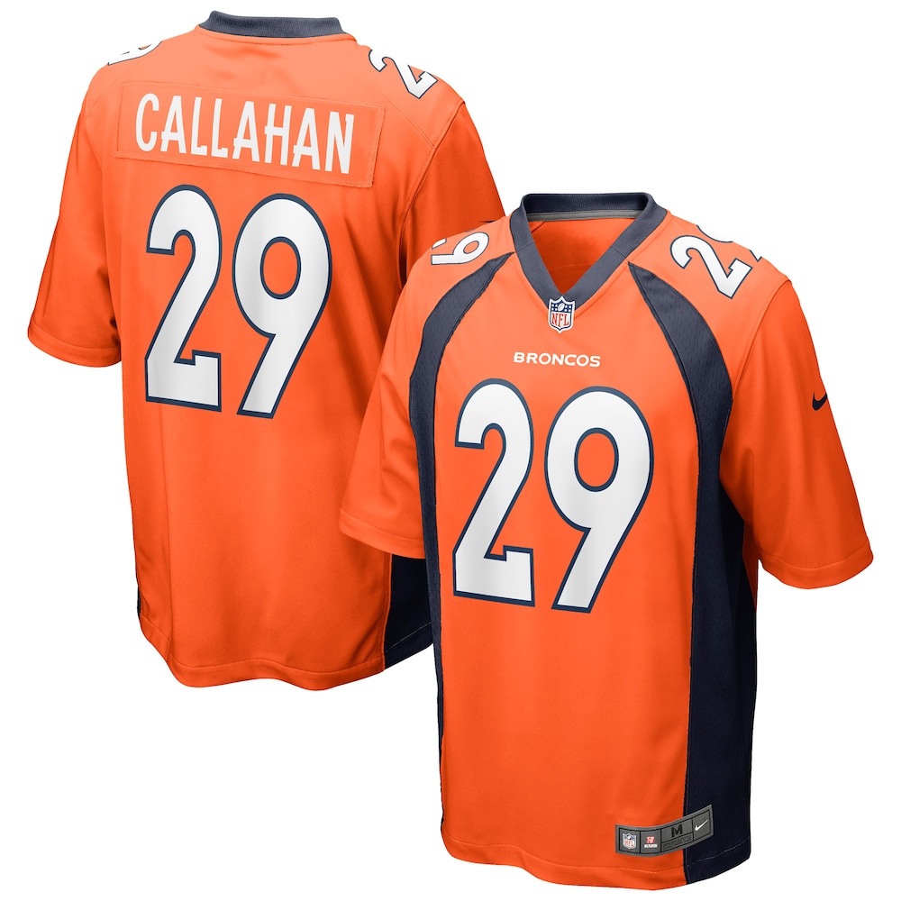 Denver Broncos Bryce Callahan Orange Football Jersey