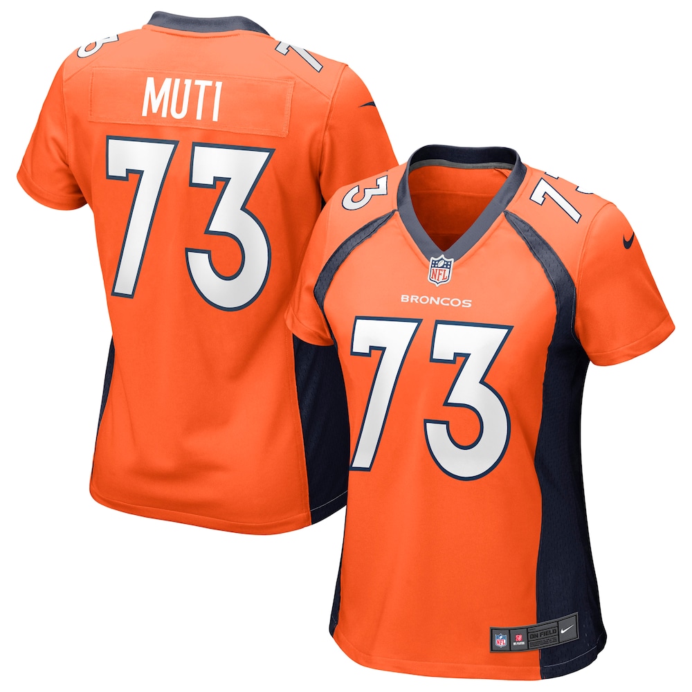 Denver Broncos Netane Muti Orange Football Jersey