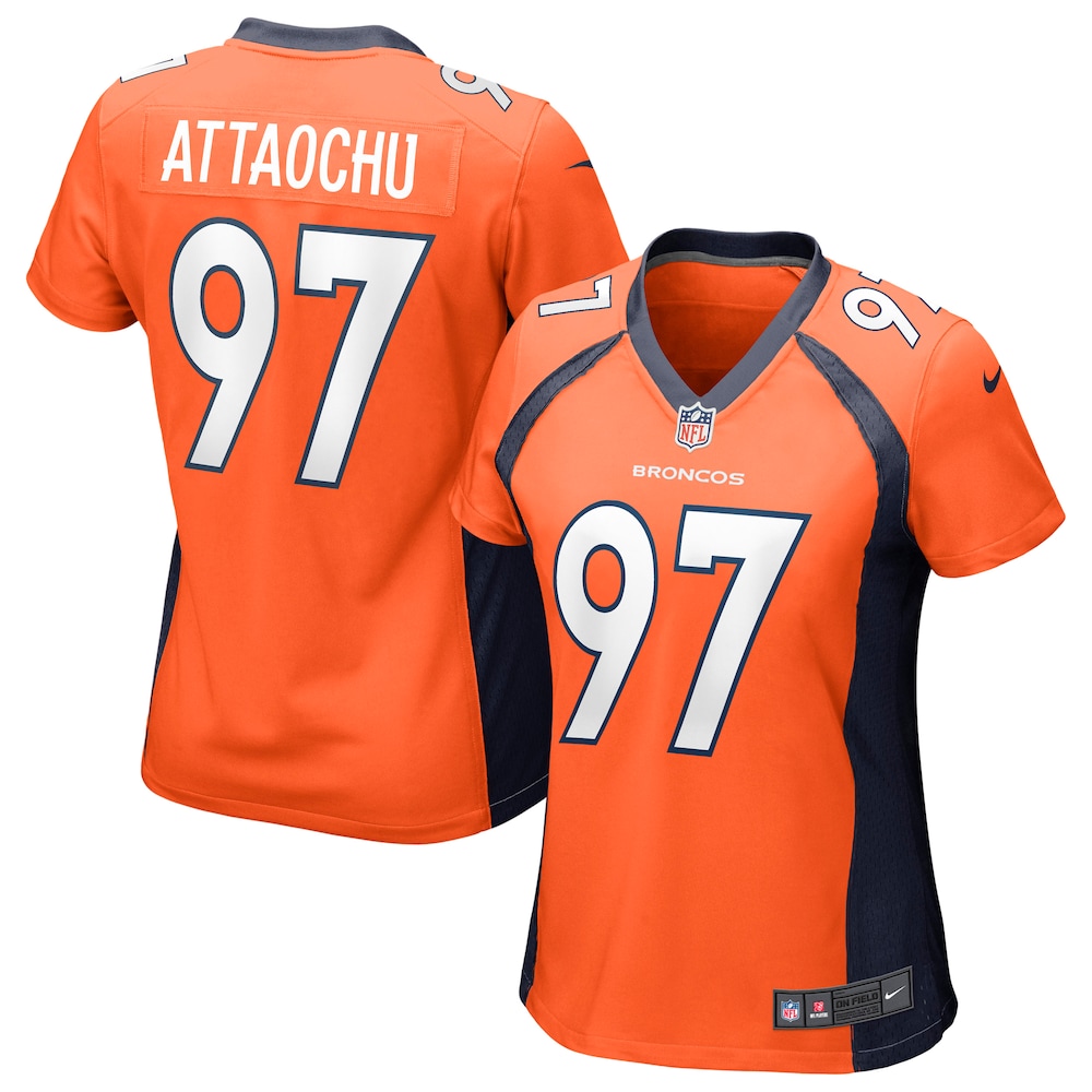 Denver Broncos Jeremiah Attaochu Orange Football Jersey
