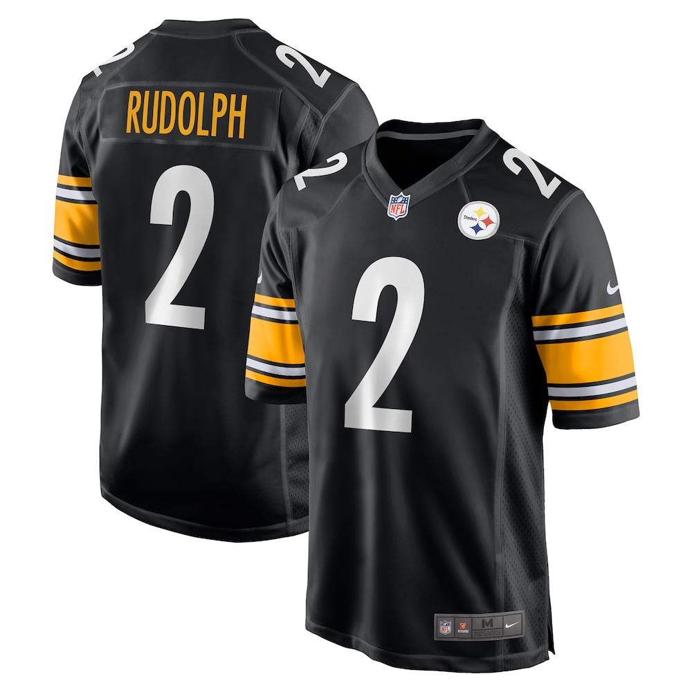 NEW Pittsburgh Steelers Mason Rudolph Black Football Jersey