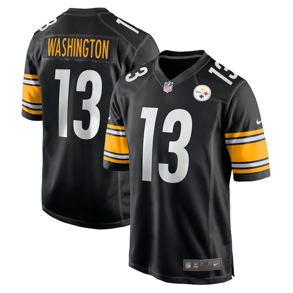 NEW Pittsburgh Steelers James Washington Black Football Jersey