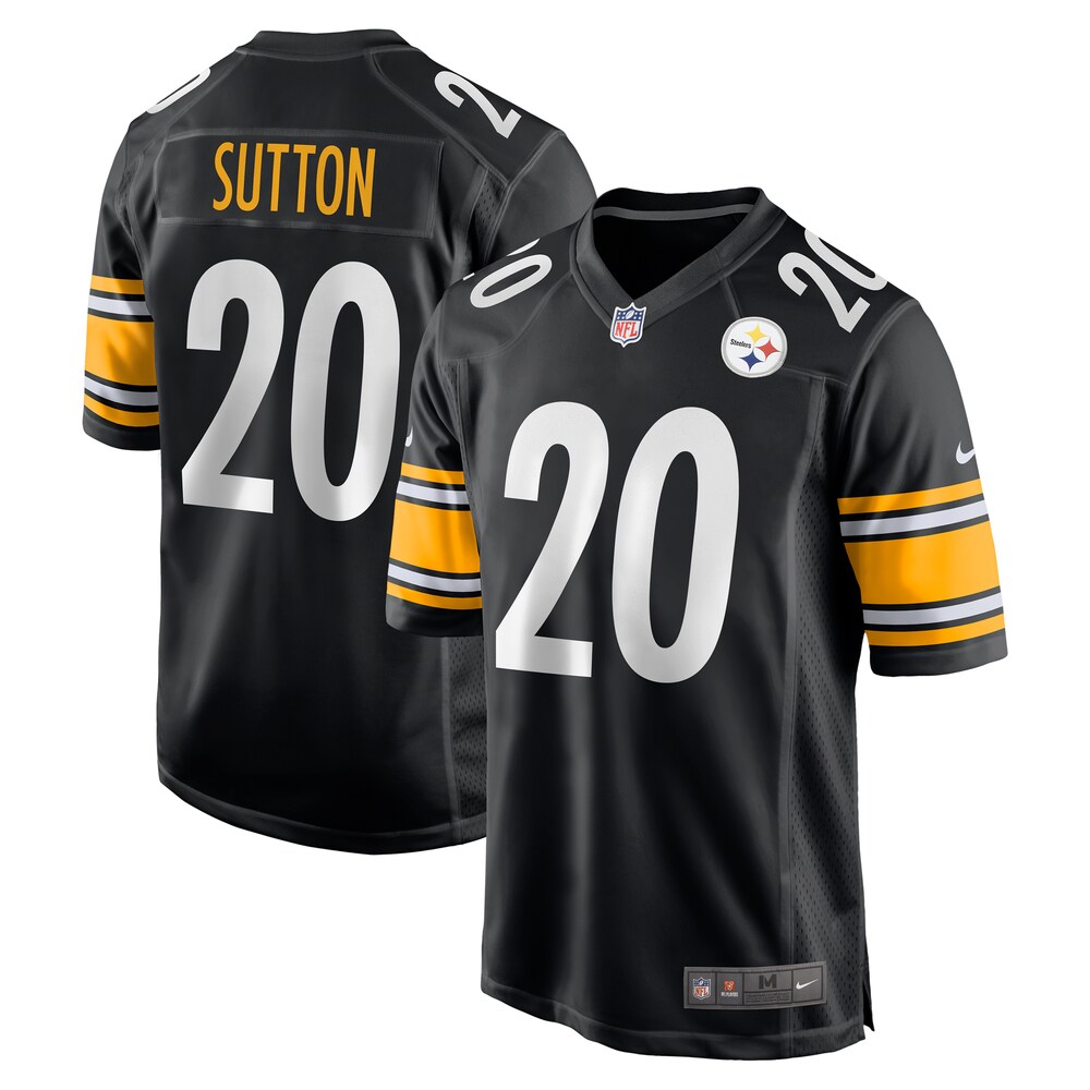 NEW Pittsburgh Steelers Cameron Sutton Black Football Jersey