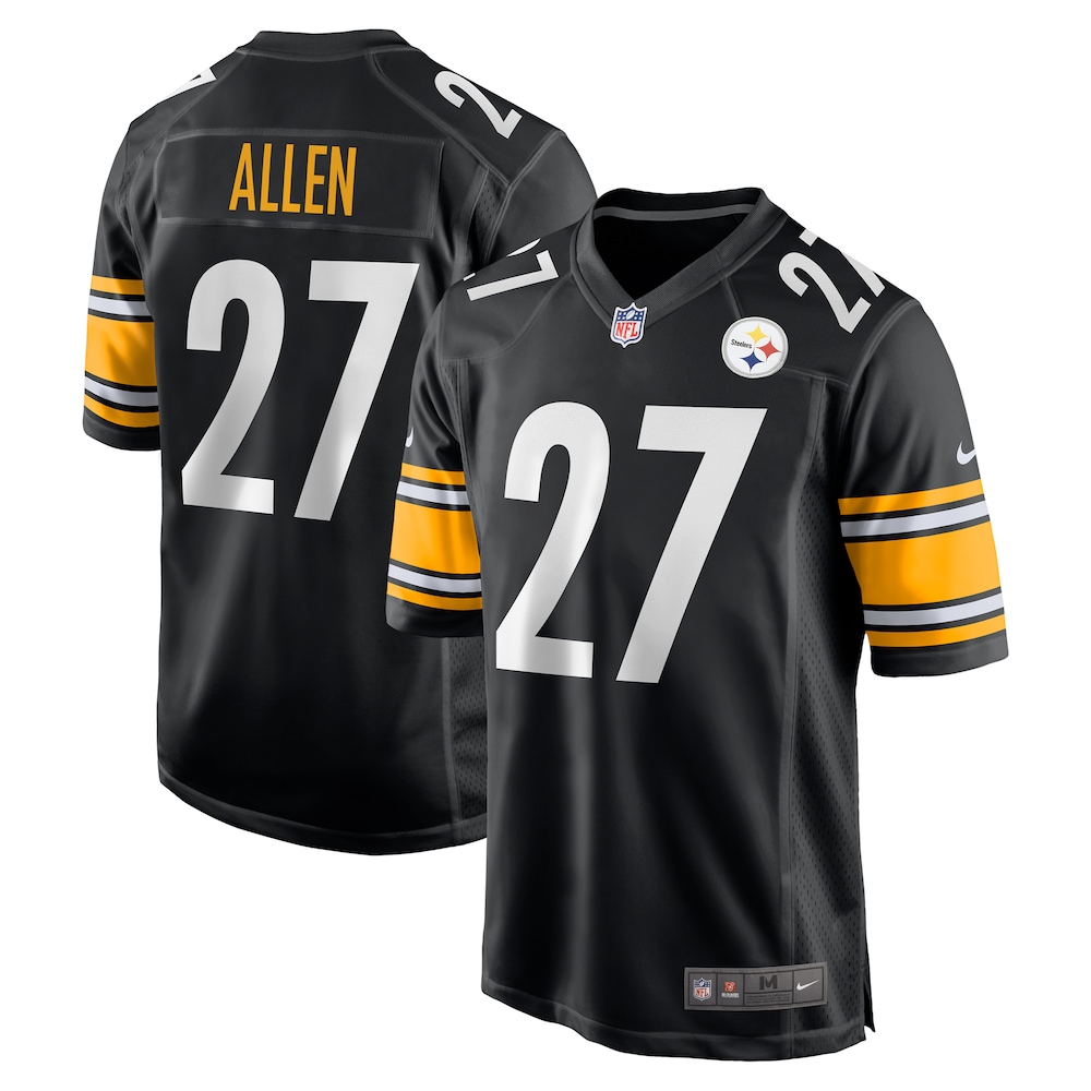 NEW Pittsburgh Steelers Marcus Allen 27 Black Football Jersey