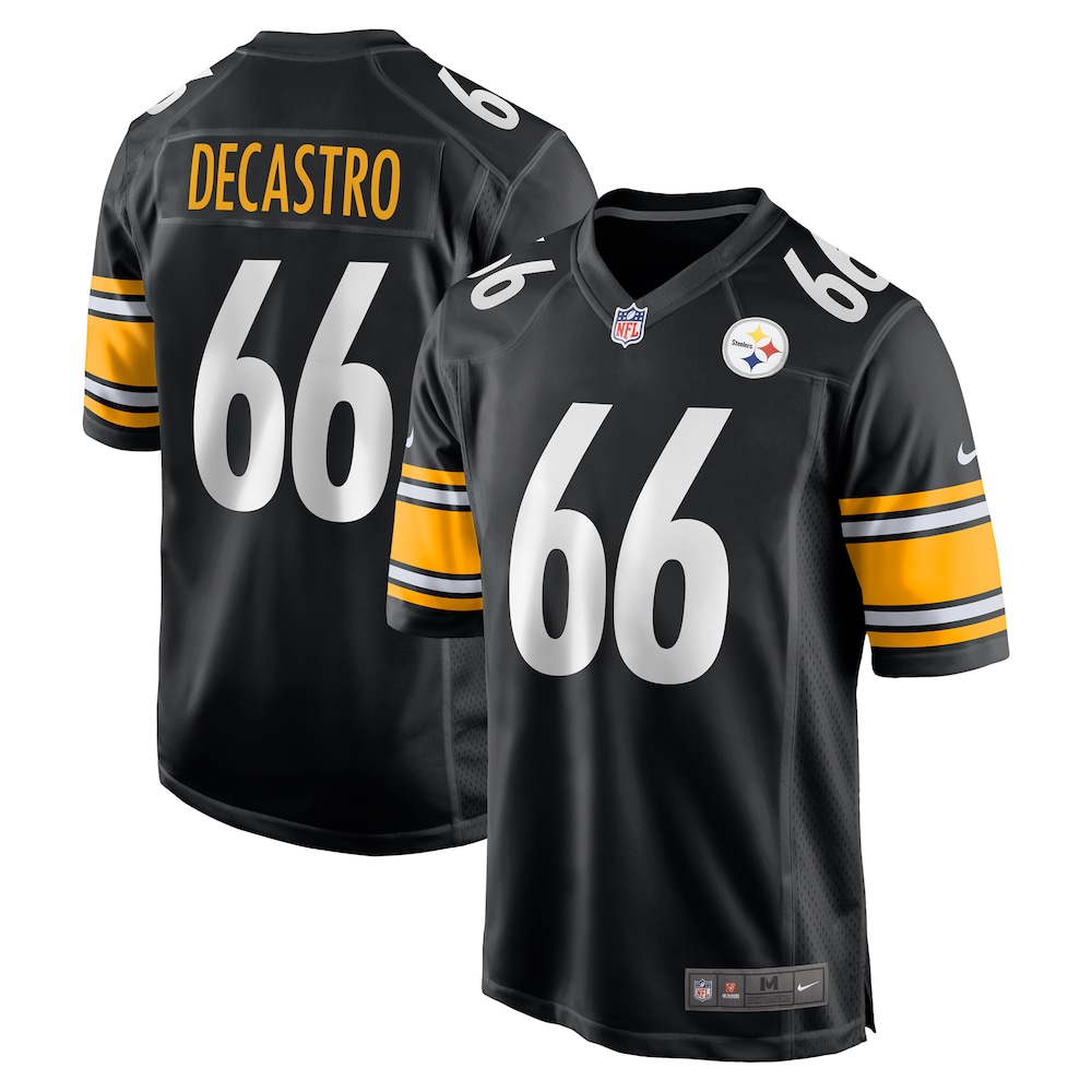 NEW Pittsburgh Steelers David DeCastro Black Football Jersey