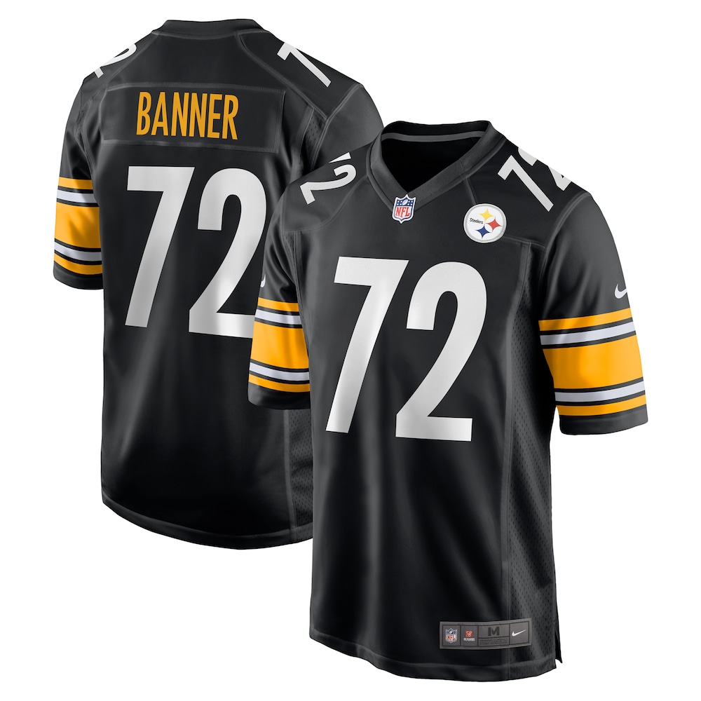 NEW Pittsburgh Steelers Zach Banner Black Football Jersey