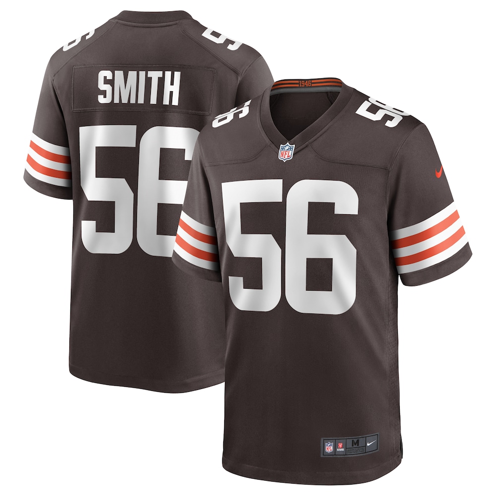 Cleveland Browns 56 Malcolm Smith Brown Football Jersey