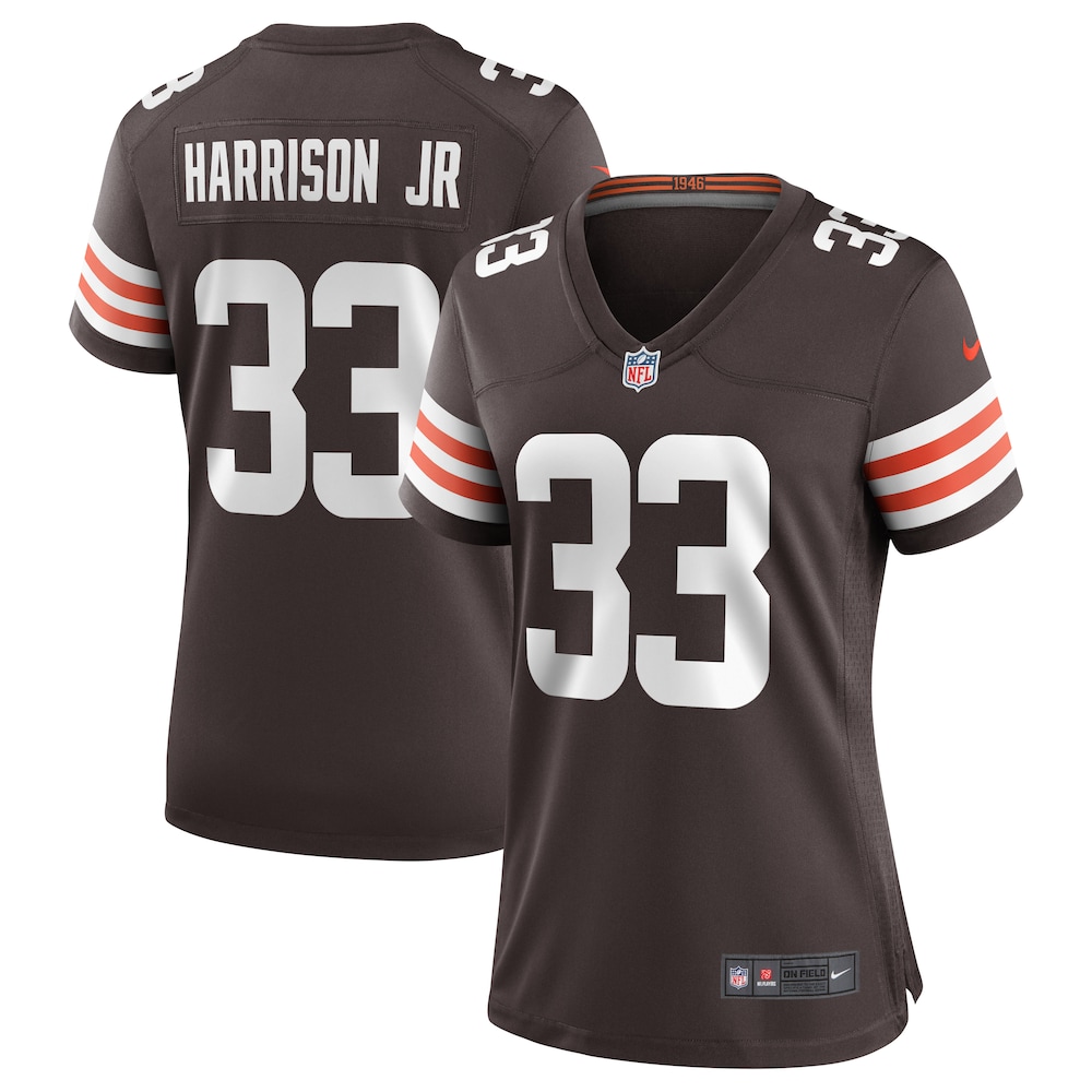 Cleveland Browns 33 Ronnie Harrison Jr. Brown Football Jersey