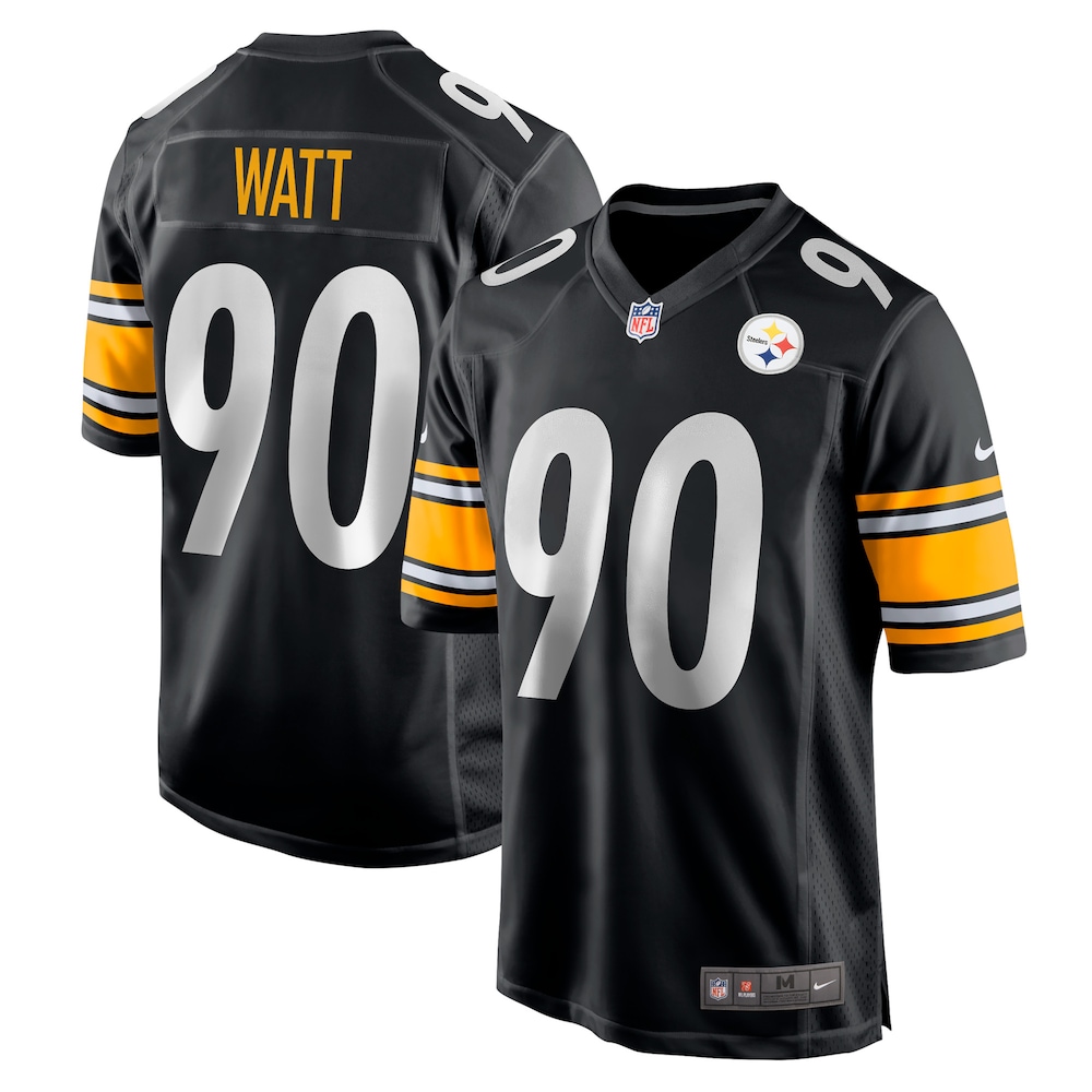 NEW Pittsburgh Steelers T.J. Watt Black Game Team Football Jersey