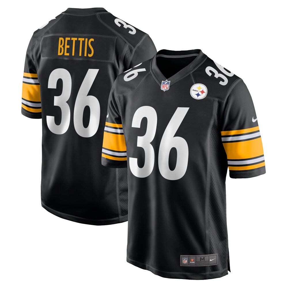 NEW Pittsburgh Steelers Jerome Bettis Black Retired Player Football Jersey