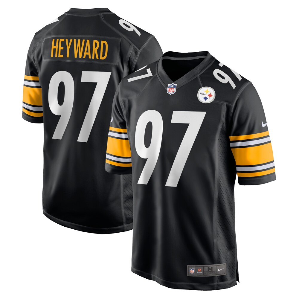 NEW Pittsburgh Steelers Cameron Heyward Black Game Team Football Jersey