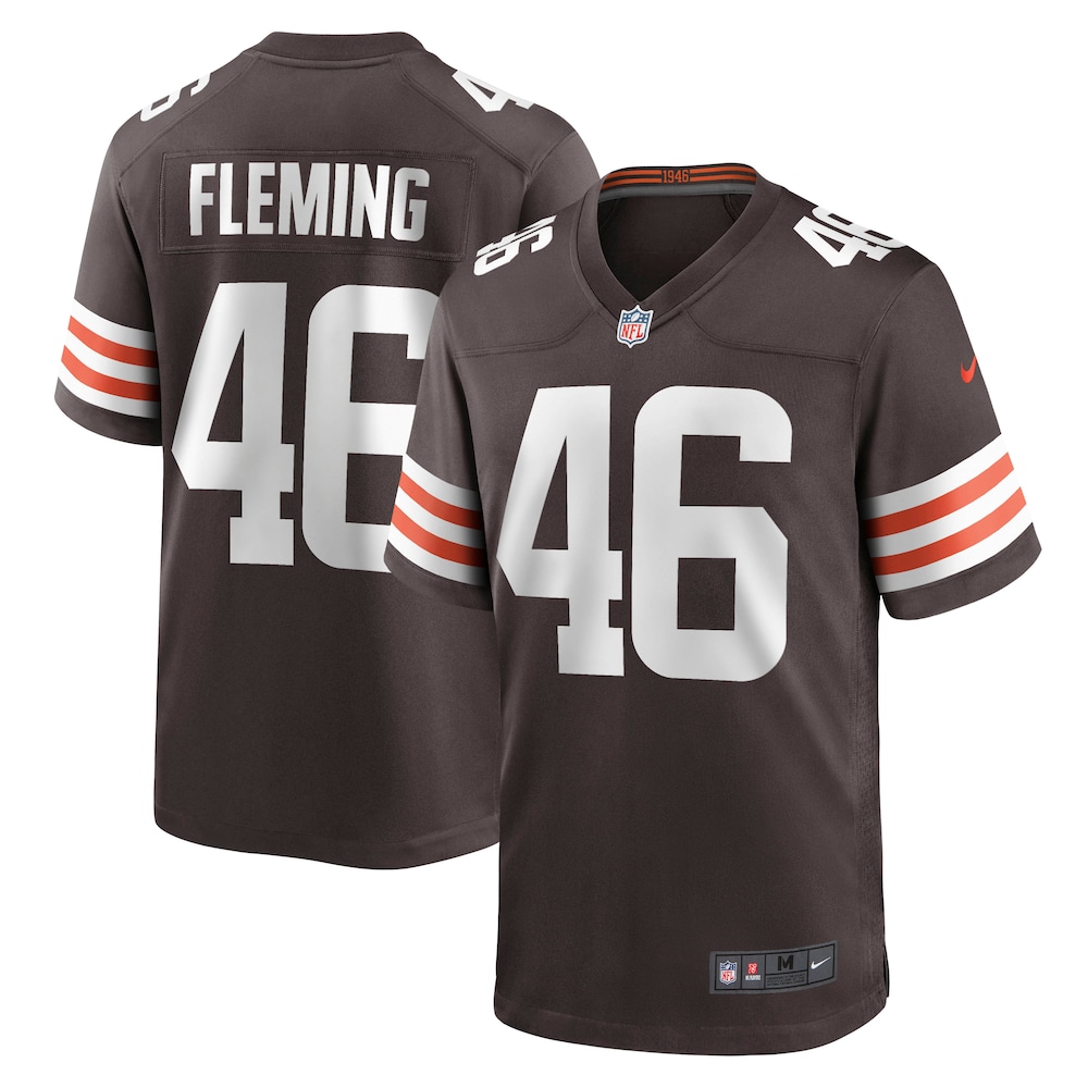 Cleveland Browns Don Fleming Brown Retired Player Football Jersey