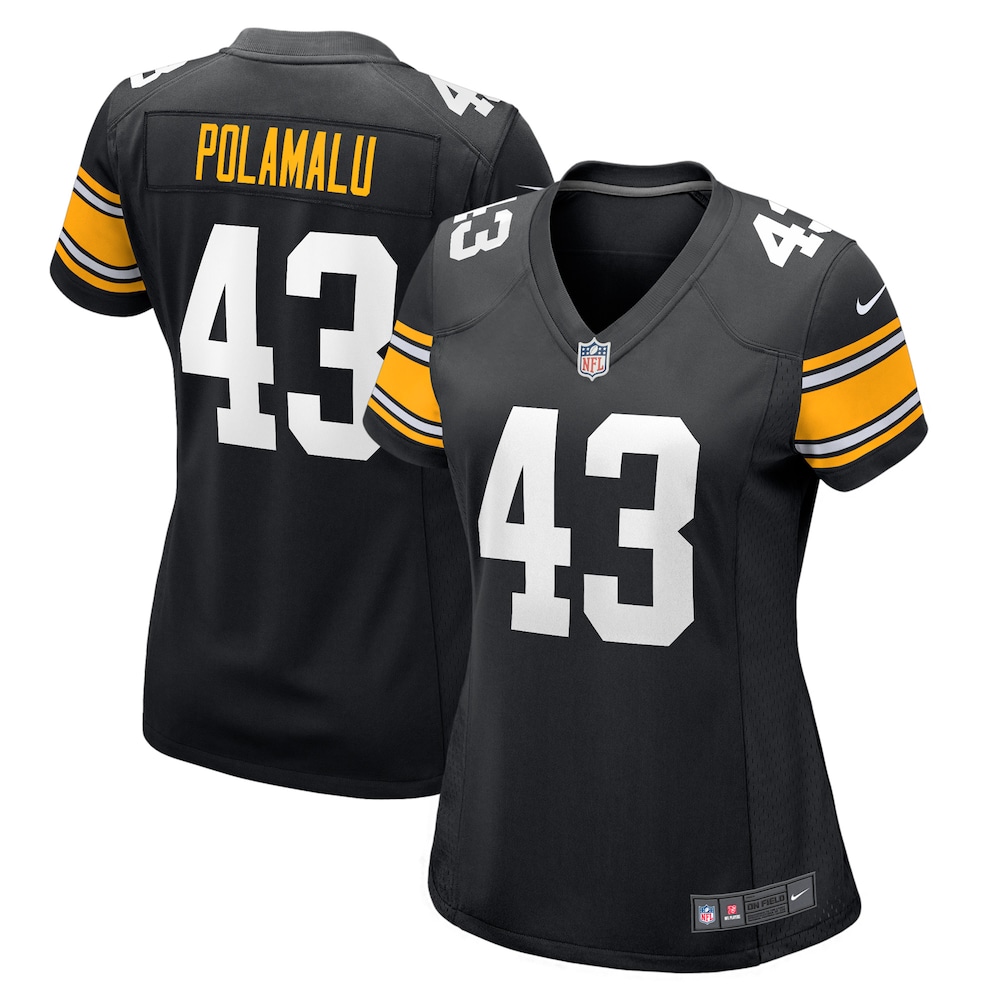NEW Pittsburgh Steelers Troy Polamalu Black Retired Player Football Jersey