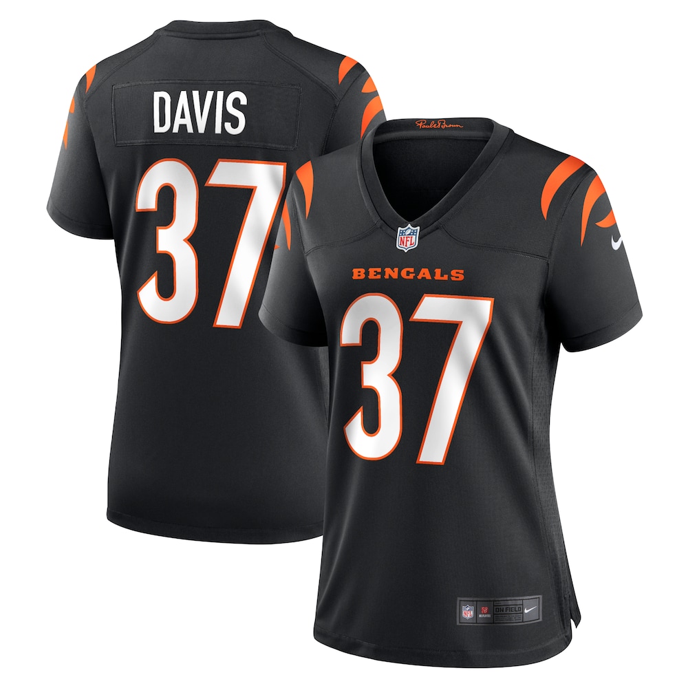 NEW Cincinnati Bengals Jalen Davis Black Football Jersey