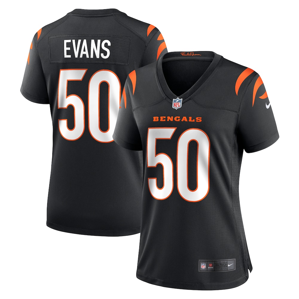 NEW Cincinnati Bengals Jordan Evans 50 Black Football Jersey