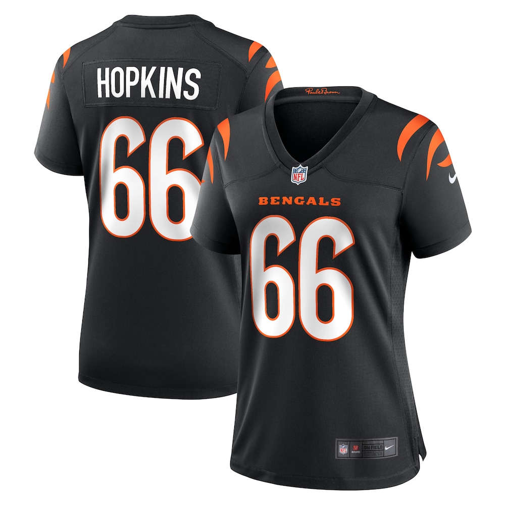 NEW Cincinnati Bengals Trey Hopkins 66 Black Football Jersey