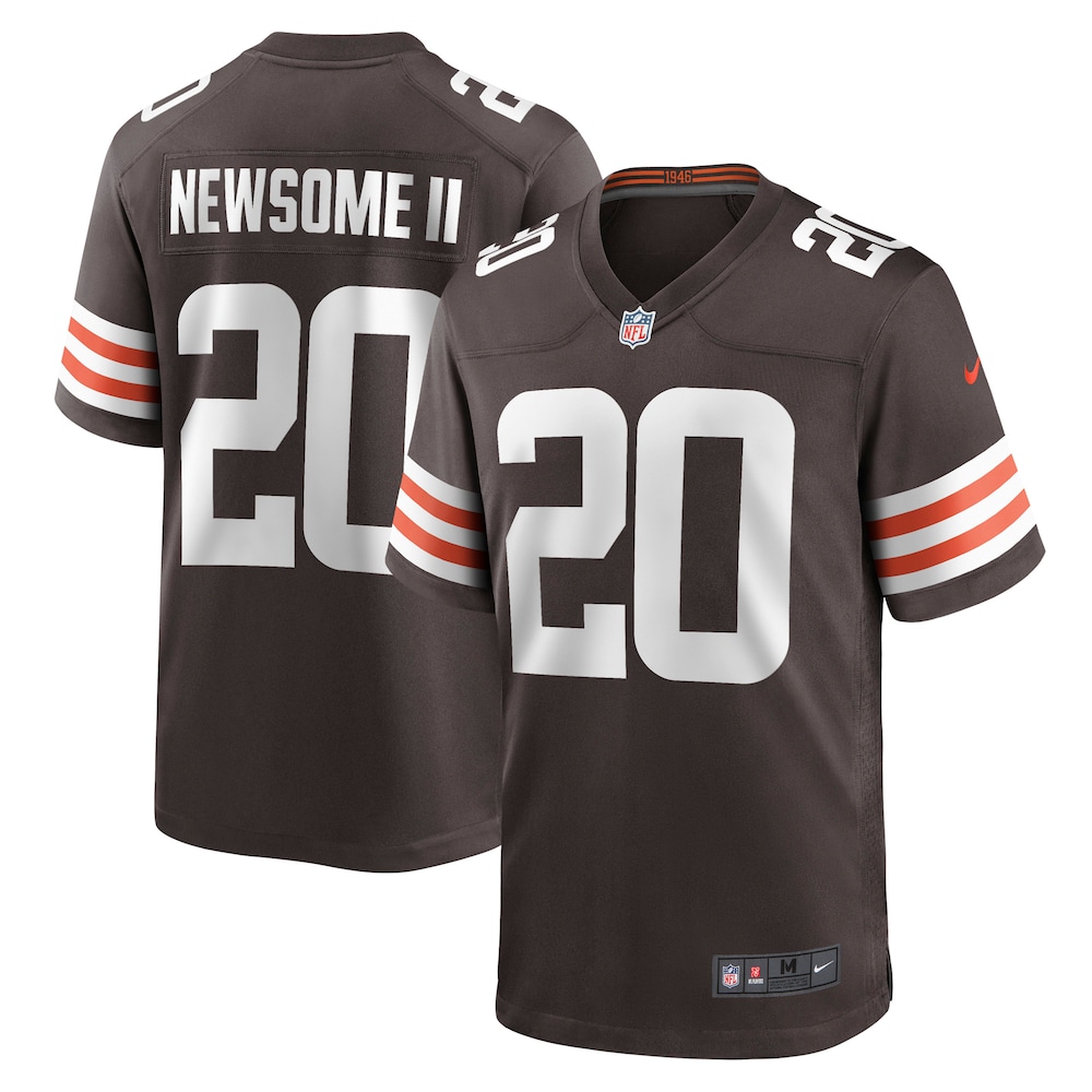 Cleveland Browns Gregory Newsome II Brown 2021 NFL Draft First Round Pick Football Jersey