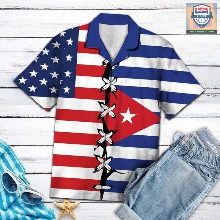 Awesome Cuba Root Flag Hawaiian Shirt